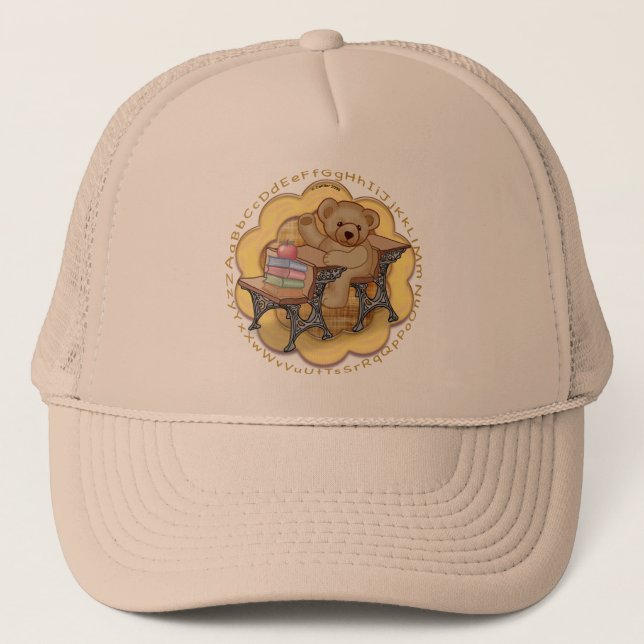 Gorra De Camionero Oso del profesor de escuela (Anverso)