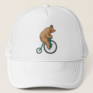 Gorra De Camionero Oso en circo con bicicleta