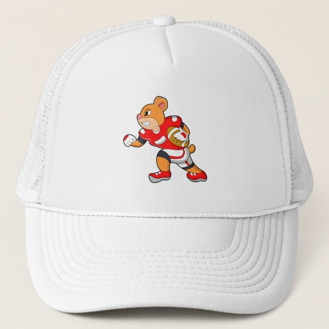 Gorra De Camionero Oso en deportes de fútbol (Anverso)