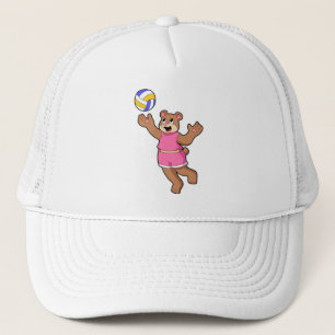 Gorra De Camionero Oso en deportes de voleibol