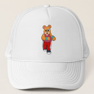 Gorra De Camionero Oso en ejecución