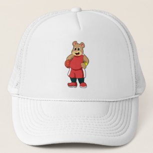 Gorra De Camionero Oso en el baloncesto