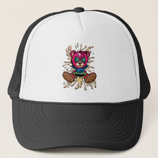 Gorra De Camionero Oso En La Miel (Anverso)