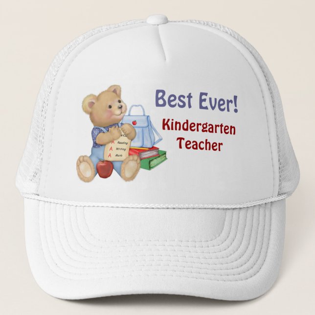 Gorra De Camionero Oso escolar - Jardines de infancia (Anverso)