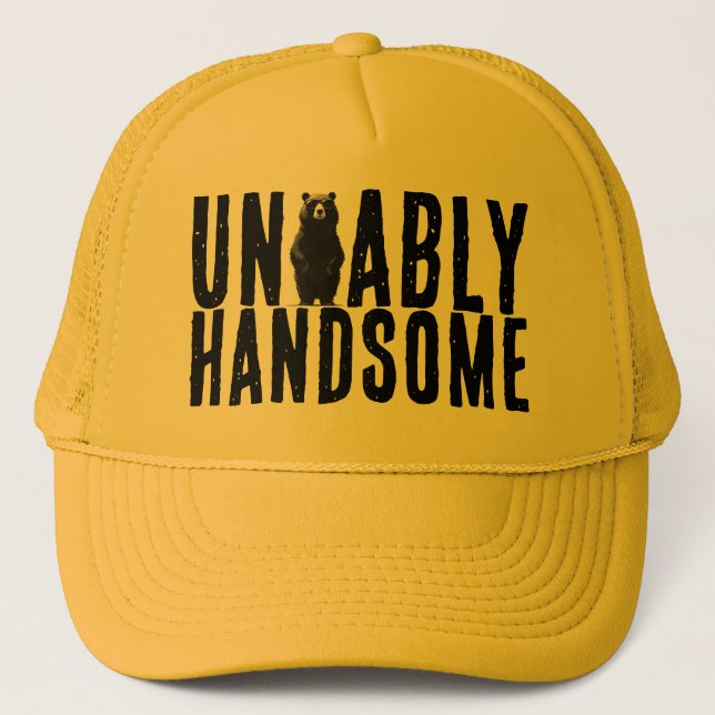 Gorra De Camionero Oso Guapo Insoportable (Anverso)