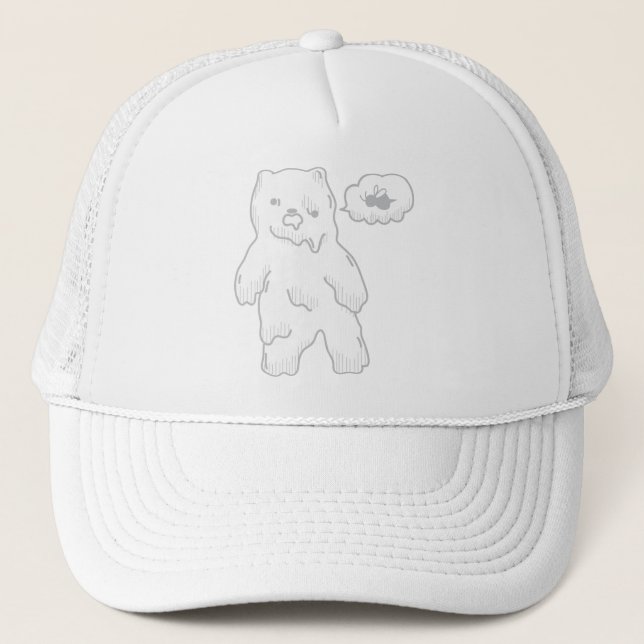Gorra De Camionero Oso lindo del zombi (Anverso)