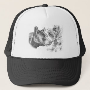 Gorra De Camionero Oso negro de madera