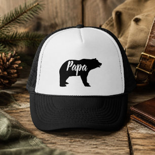 Gorra De Camionero oso papá animal rústico del bosque