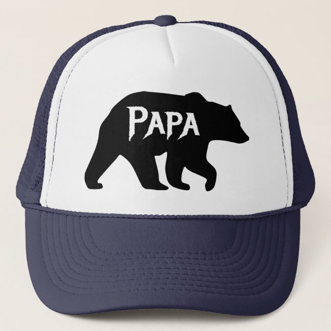 Gorra De Camionero Oso PAPA, papi, papá, día del padre (Anverso)