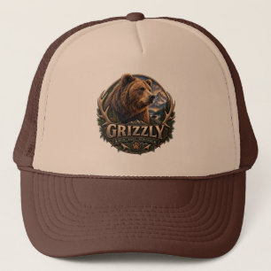Gorra De Camionero Oso Pardo – Salvaje Americano