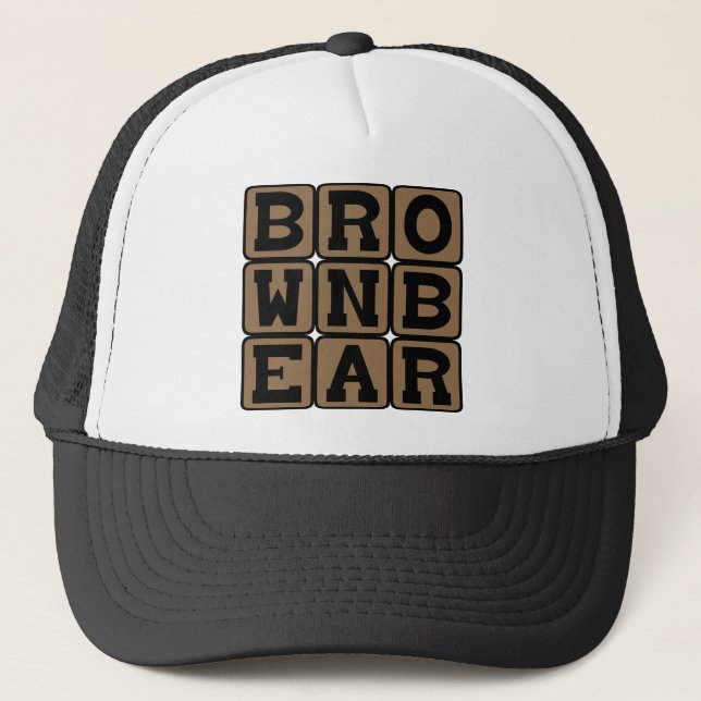 Gorra De Camionero Oso Pardo, Ursus Arctos (Anverso)