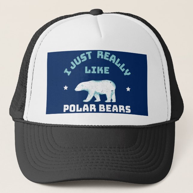 Gorra De Camionero Oso polar (Anverso)