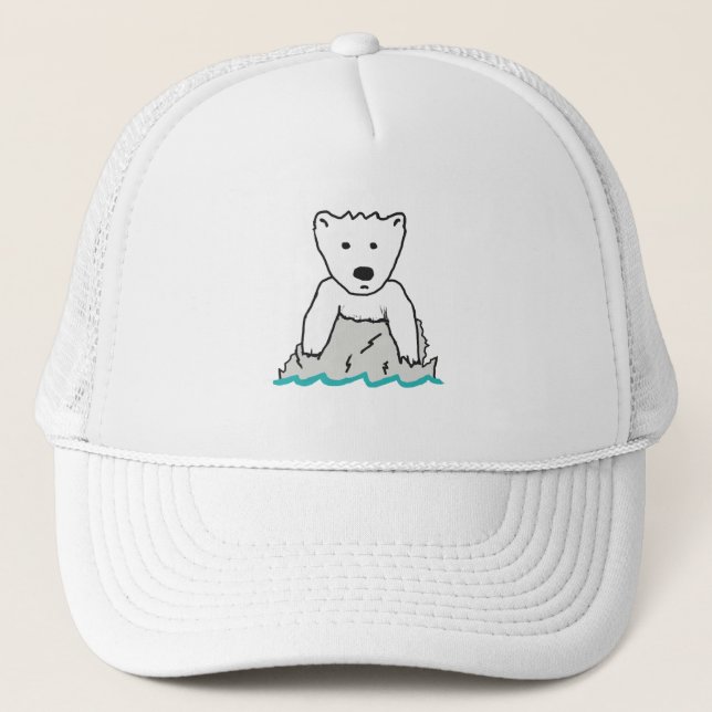 Gorra De Camionero Oso polar (Anverso)