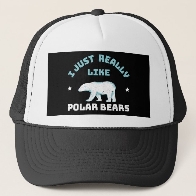 Gorra De Camionero Oso polar (Anverso)