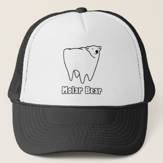 Gorra De Camionero Oso polar del diente del oso molar