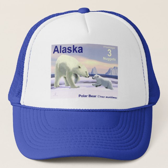 Gorra De Camionero Oso Polar - Mama Nose Best (Anverso)