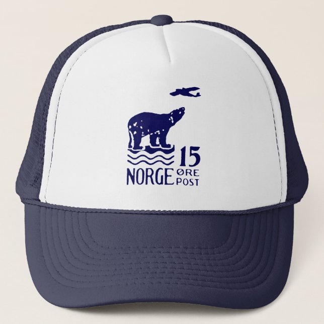 Gorra De Camionero Oso Polar Noruego De 1925 (Anverso)