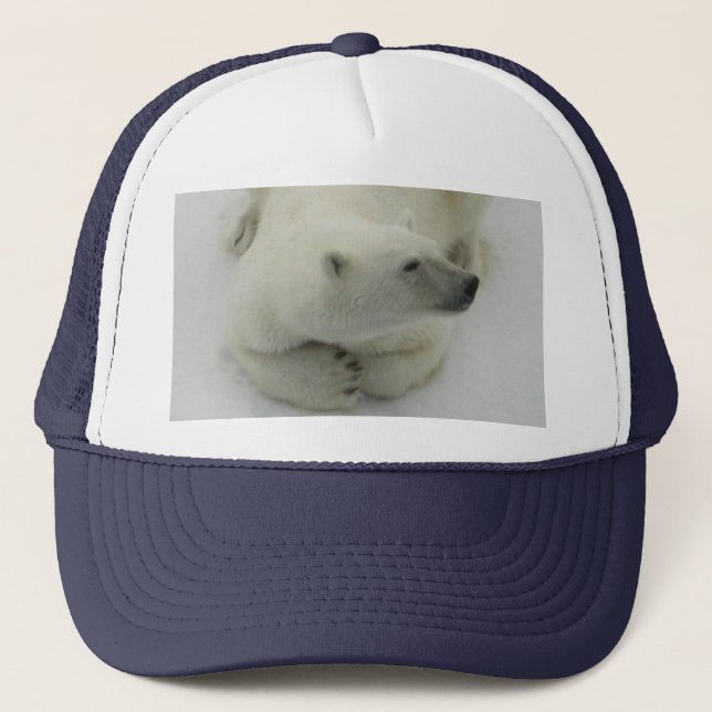 Gorra De Camionero Oso polar que dormita (Anverso)