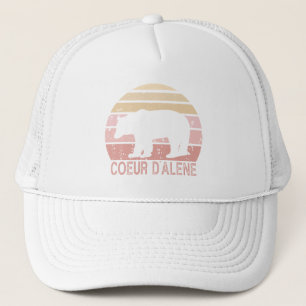 Gorra De Camionero Oso Retro Coeur d'Alene Idaho