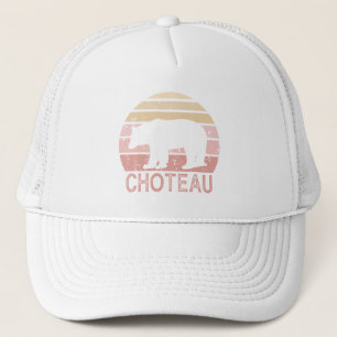 Gorra De Camionero Oso retro de Choteau Montana