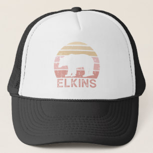 Gorra De Camionero Oso Retro de Elkins West Virginia