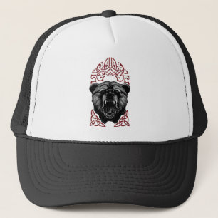 Gorra De Camionero Oso Vikingo Rugiente