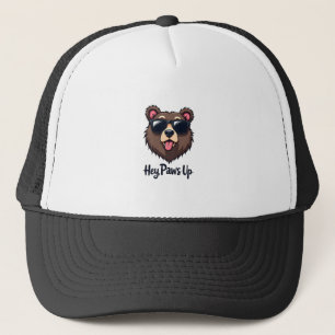 Gorra De Camionero Oso Vintage Hey Paws Up con Gafas de Sol Perro Div