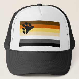 Gorra De Camionero Oso y bandera del orgullo gay de la comunidad LGBT