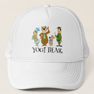 Gorra De Camionero Oso Yogi y la rosa clásica de los amigos