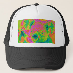 Gorra De Camionero osos de koala fluorescentes
