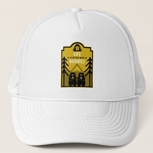 Gorra De Camionero Osos Y Cerveza Canadá (Anverso)