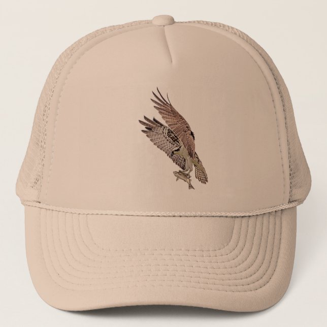 Gorra De Camionero Osprey con un pez (Anverso)