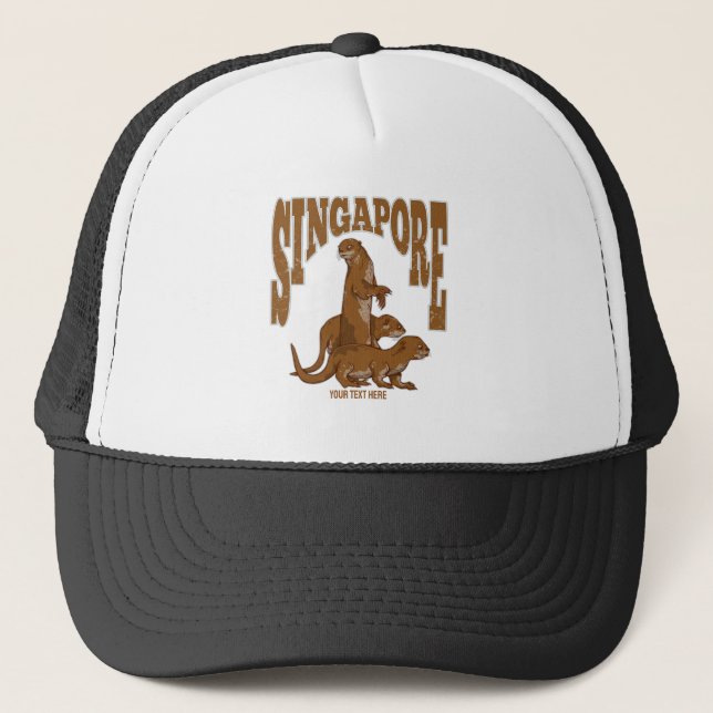 Gorra De Camionero Otters marítimas de Singapur (Anverso)