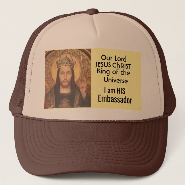 Gorra De Camionero Our Lord Jesus Christ Trucker Hat (Anverso)