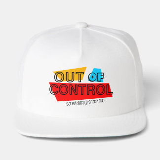 Gorra De Camionero Out of Control – Bold Typography Statement Design