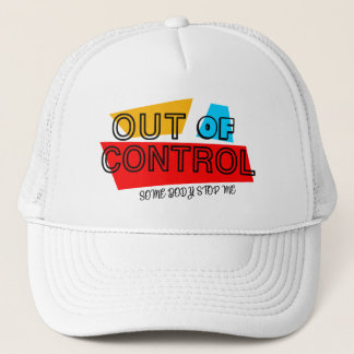 Gorra De Camionero Out of Control – Bold Typography Statement Design