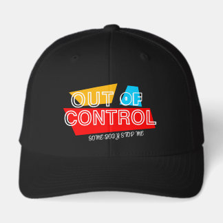 Gorra De Camionero Out of Control – Bold Typography Statement Design