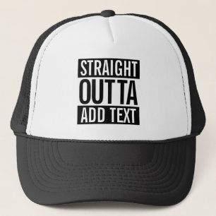 GORRA DE CAMIONERO OUTTA RECTOS… AÑADEN SU PERSONALIZABLE MEME DEL
