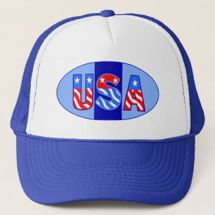 Gorra De Camionero Oval de EE.UU.
