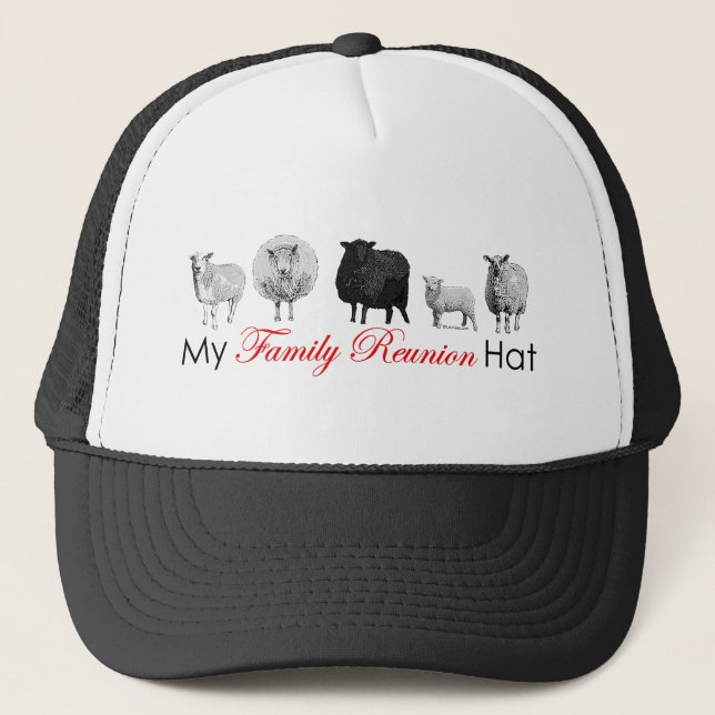 Gorra De Camionero Oveja de Reunión Familiar (Anverso)