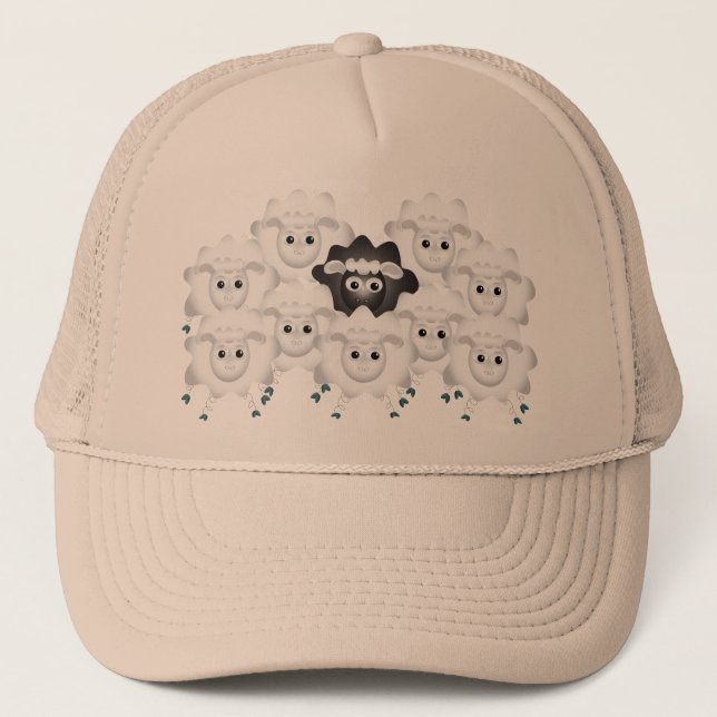 Gorra De Camionero Oveja negra de la familia (Anverso)