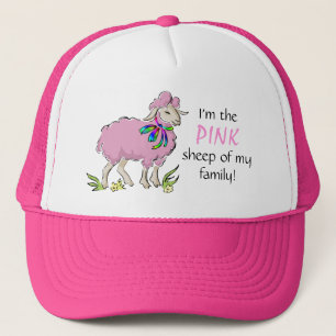 Gorra De Camionero Ovejas rosadas de la familia