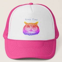 Gorra De Camionero Owl Wisdom Head Yoga Meditating
