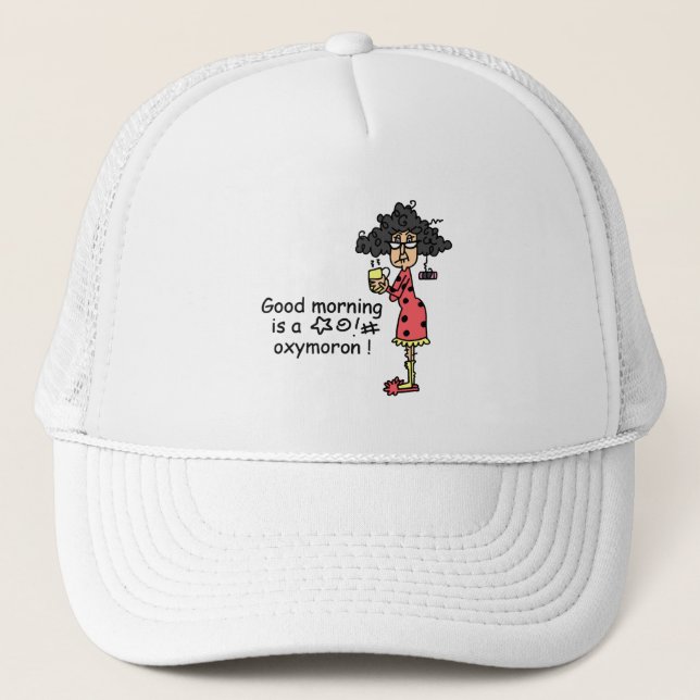 Gorra De Camionero Oxymoron de la buena mañana (Anverso)