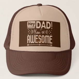 Gorra De Camionero Oye Papá Eres Increíble Regalo de Tipografía