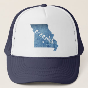 Gorra De Camionero Ozarks, grano de madera de Missouri