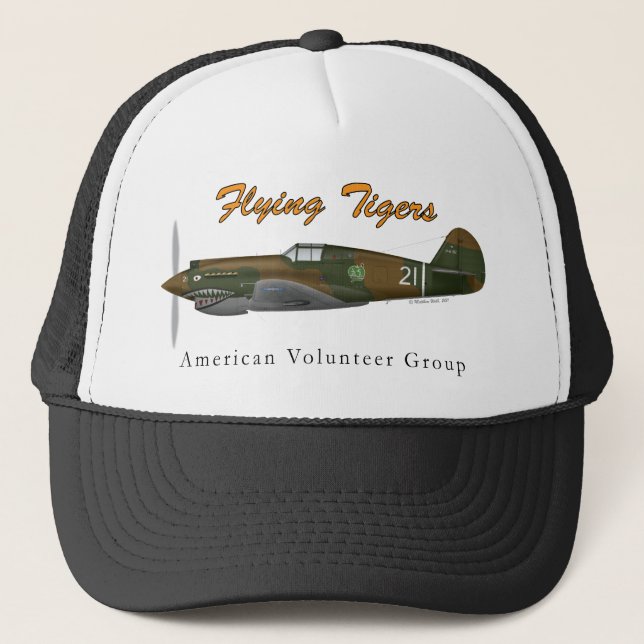 Gorra De Camionero P-40B Flying Tigers (Anverso)