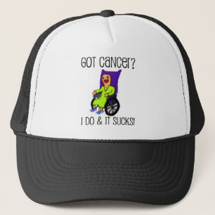 Gorra De Camionero Paciente enojado tiene cáncer