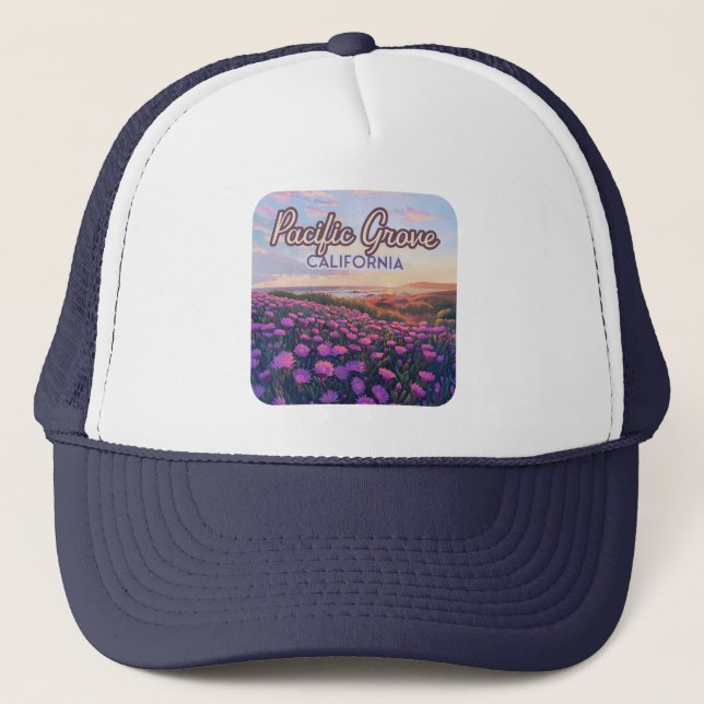 Gorra De Camionero Pacific Grove California Monterey Magic Purple (Anverso)