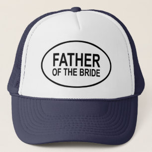 Gorra De Camionero Padre de la novia que casa óvalo